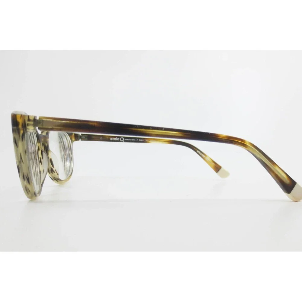 Etnia Barcelona Babylon HVWH Tortoise Shell Round Eyeglasses Frames 47-18-135